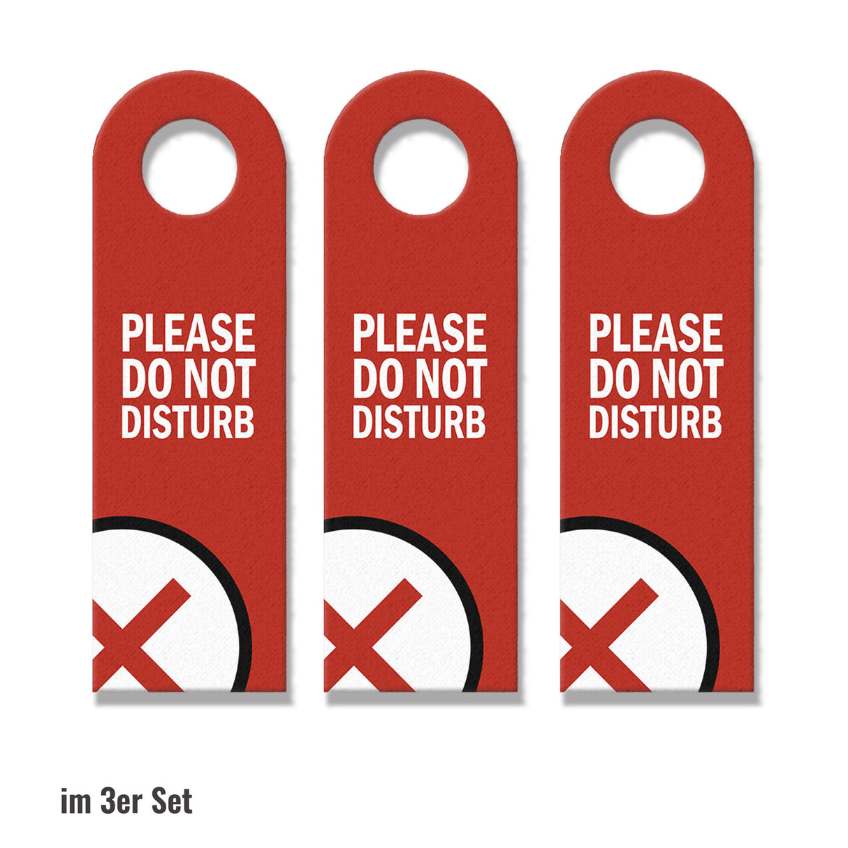 Please do not disturb oder Clean up my room Türhänger mit Symbolen -Grün