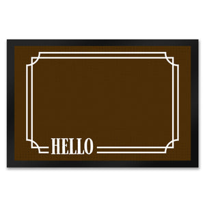 Hello Fußmatte Besuch Gast Gäste Begrüßung Wohnungstüre Türe Zuhause