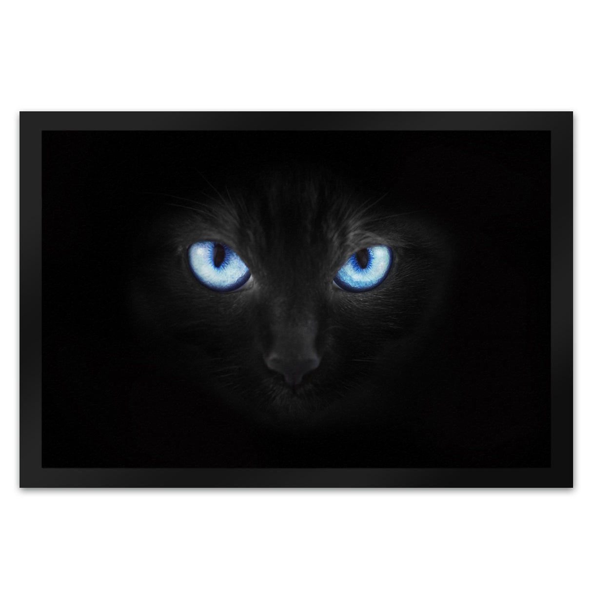 Katzenaugen Fußmatte Katze Kater Auge Haustüre Wohnungstüre Böse Zuhause
