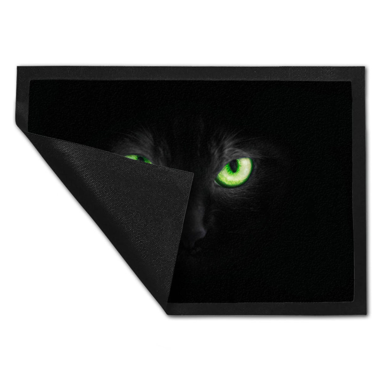 Katzenaugen Fußmatte Katze Kater Auge Haustüre Wohnungstüre Böse Zuhause