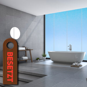 Besetzt oder Frei Türhänger für die Toilettentüre - Klo WC Toilette Toilettentür Klopapier
