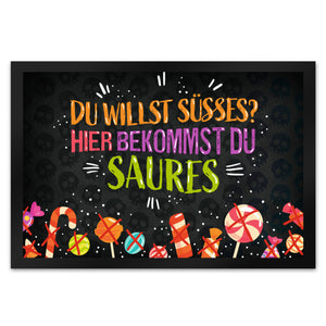 Süßes oder Saures Halloween-Fußmatte Süßigkeiten Nacht Haustüre Kind Kinder süß