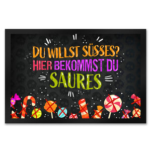 Süßes oder Saures Halloween-Fußmatte Süßigkeiten Nacht Haustüre Kind Kinder süß