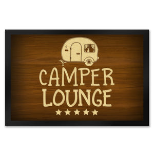 Camper-Lounge Fußmatte mit Wohnwagen Motiv VIP Wohnwagen Wohnmobil Urlaub Gast Gäste