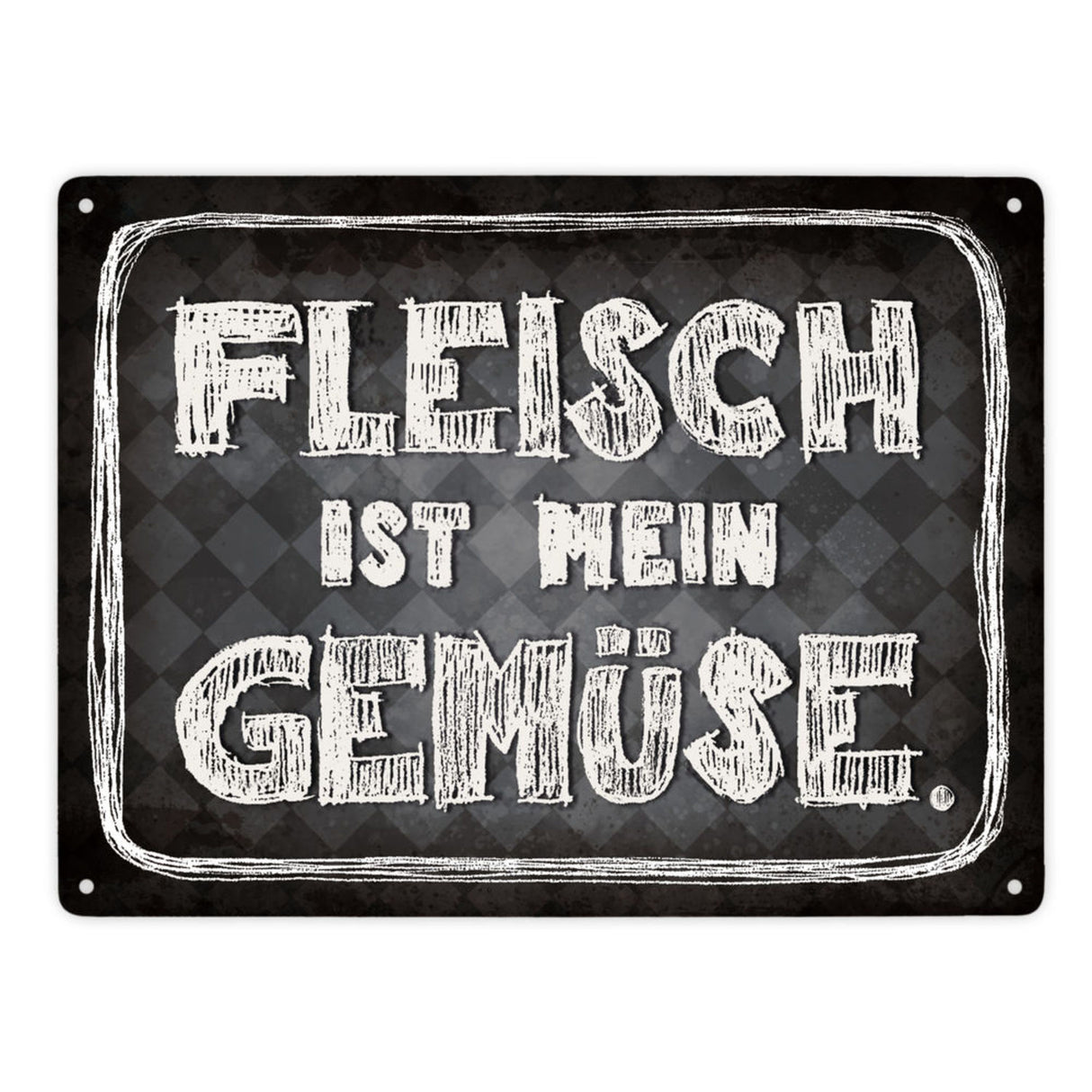 Fleisch ist mein Gemüse Metallschild Wurst Essen Hobby grillen Grill Steak Filet