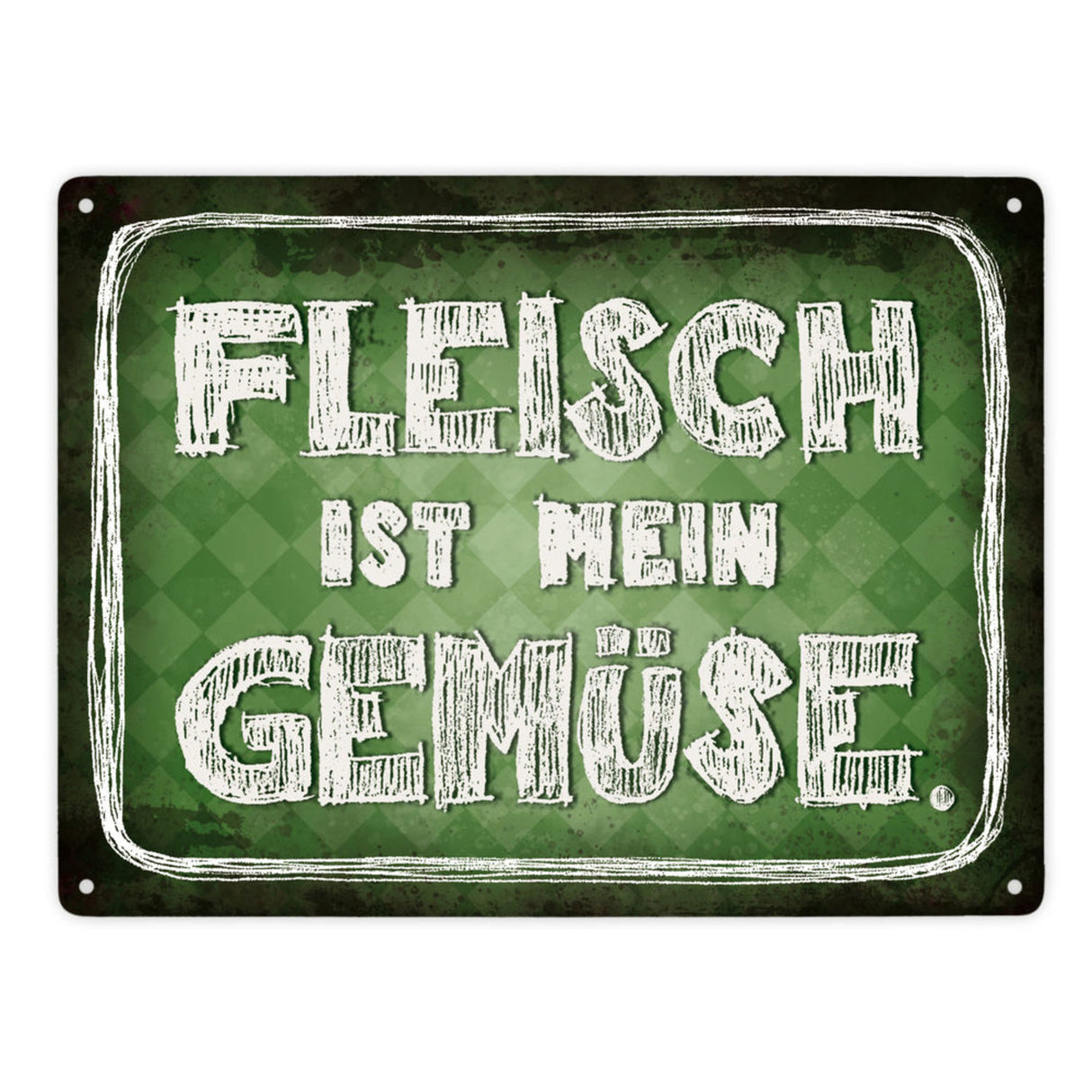 Fleisch ist mein Gemüse Metallschild Wurst Essen Hobby grillen Grill Steak Filet