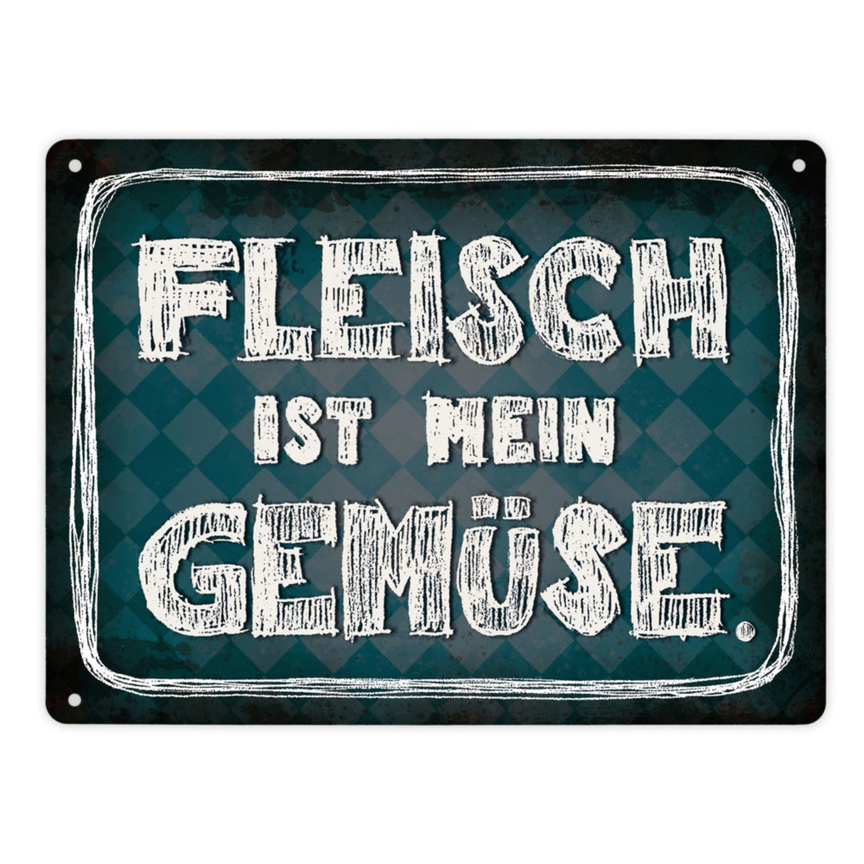 Fleisch ist mein Gemüse Metallschild Wurst Essen Hobby grillen Grill Steak Filet