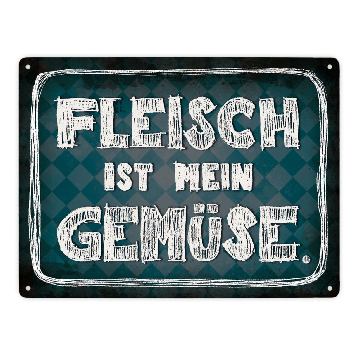 Fleisch ist mein Gemüse Metallschild Wurst Essen Hobby grillen Grill Steak Filet