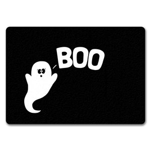 Gespenst Fußmatte mit Spruch: Boo