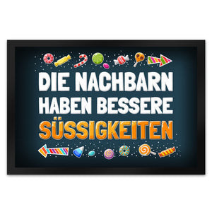 Die Nachbarn haben bessere Süßigkeiten Fußmatte Halloween Kinder Kind nacht Angst