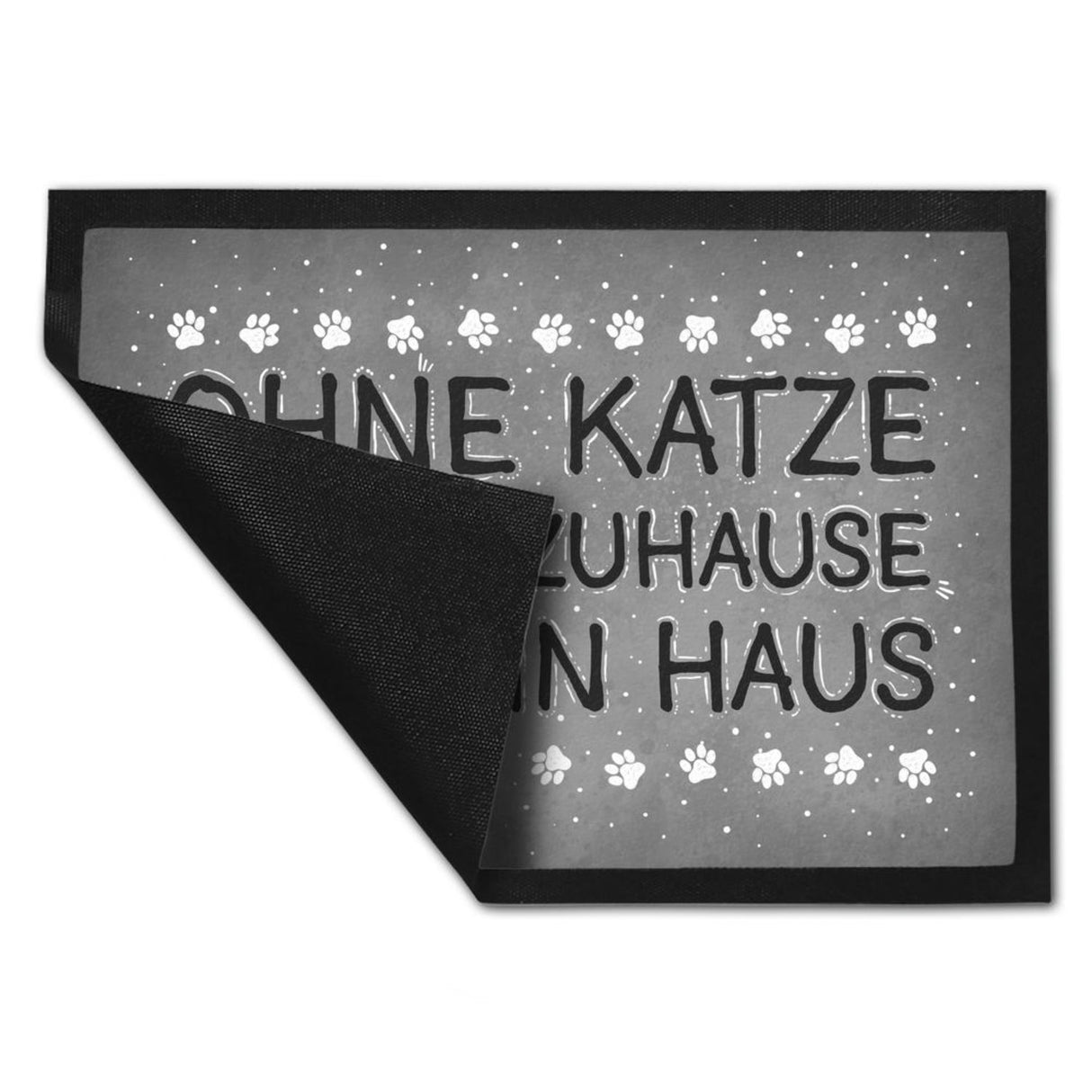 Ohne Katze ist ein Zuhause nur ein Haus Fußmatte - Katzen Kater Tier Liebe Haustier Lieblingstier
