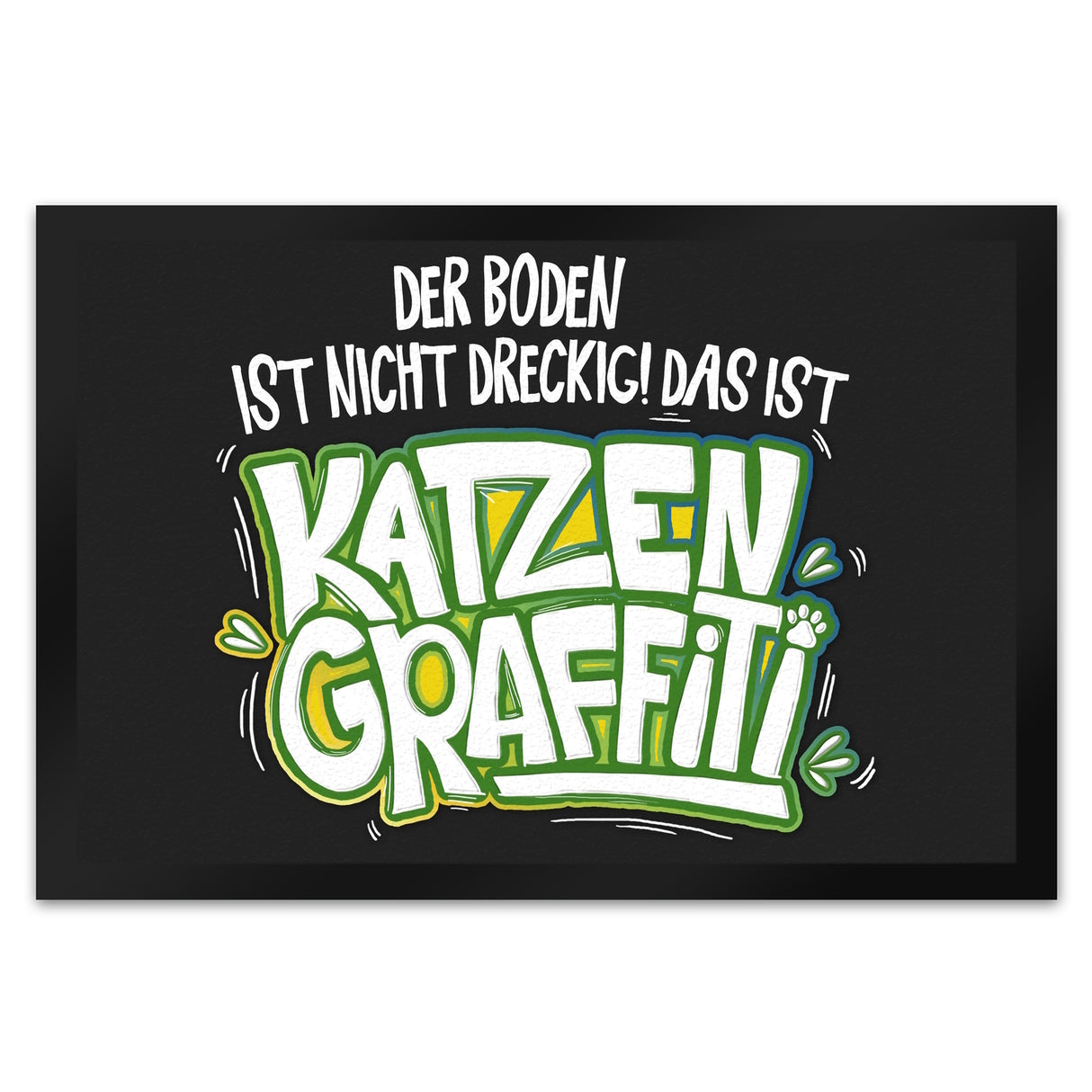 Katzengraffiti Fußmatte