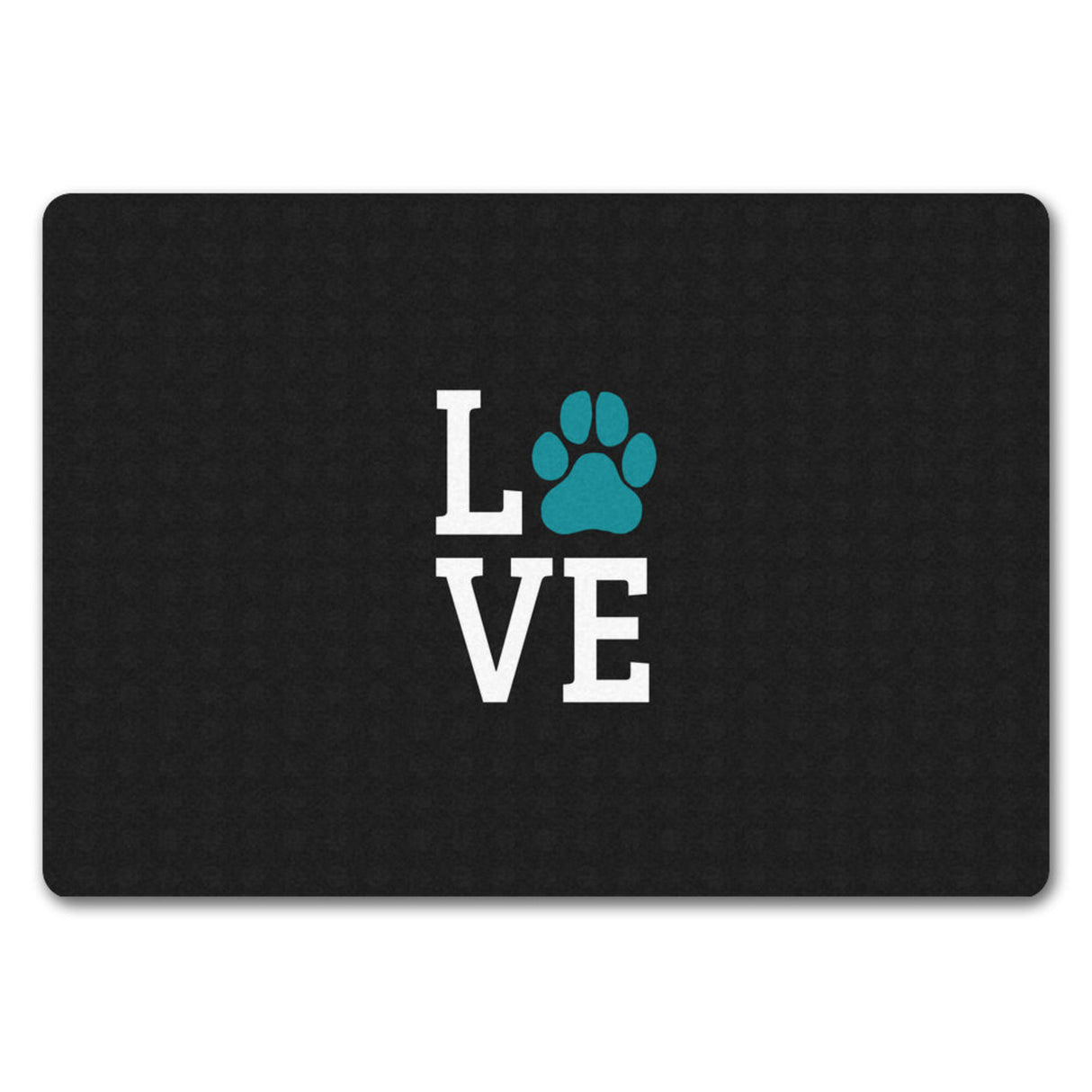 Love Fußmatte mit Pfote Motiv - Hund Hunde Familie wohnen Wohnung Liebe