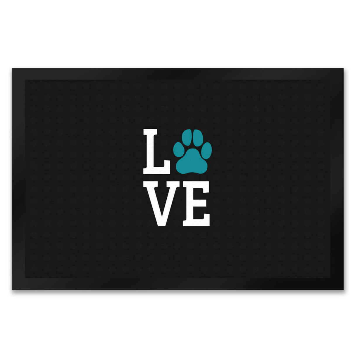 Love Fußmatte mit Pfote Motiv - Hund Hunde Familie wohnen Wohnung Liebe