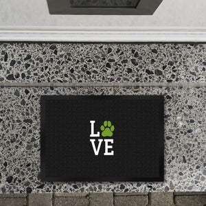 Love Fußmatte mit Pfote Motiv - Hund Hunde Familie wohnen Wohnung Liebe