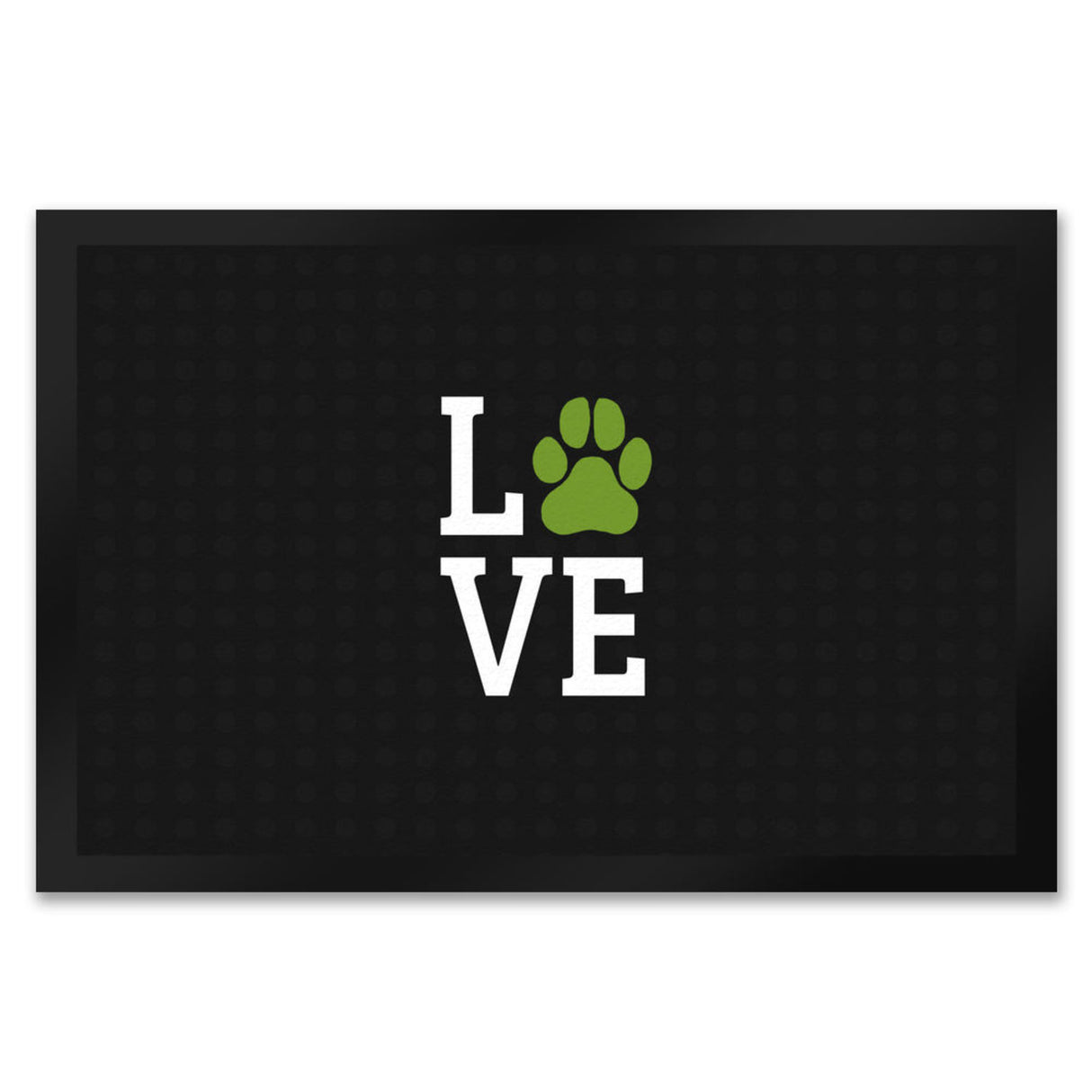 Love Fußmatte mit Pfote Motiv - Hund Hunde Familie wohnen Wohnung Liebe