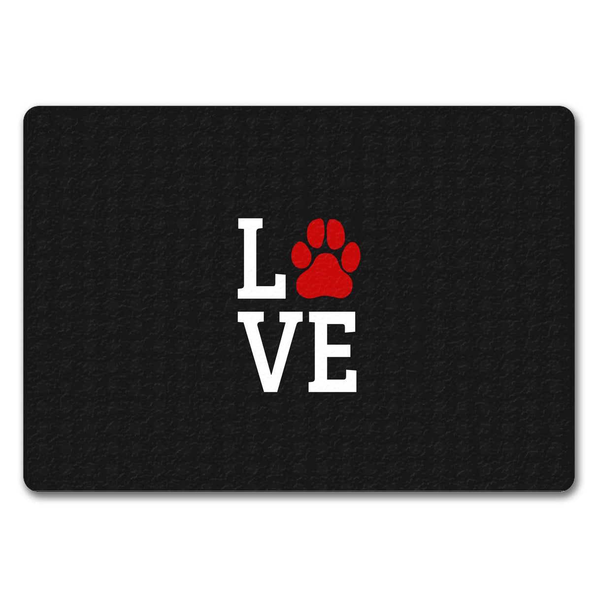 Love Fußmatte mit Pfote Motiv - Hund Hunde Familie wohnen Wohnung Liebe