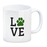 Love Kaffeebecher mit roter Pfote Motiv