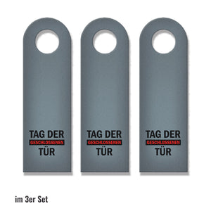 Tag der geschlossenen oder offenen Tür Türhänger