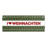 I love Weihnachten Metallschild mit Weihnachtsmuster Motiv - Sterne Advent Stern Herz