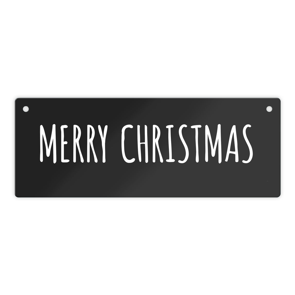 Weihnachten Metallschild -weiß - Advent Winter Weihnachtsmann kalt Simpel Schnee Feier fest Familie Liebe Freunde Deko