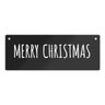 Weihnachten Metallschild -weiß - Advent Winter Weihnachtsmann kalt Simpel Schnee Feier fest Familie Liebe Freunde Deko