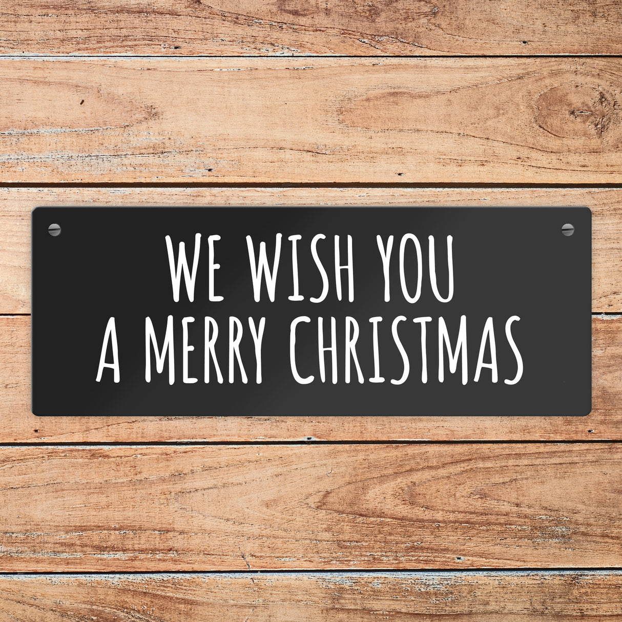 Weihnachten Metallschild -weiß - Advent Winter Weihnachtsmann kalt Simpel Schnee Feier fest Familie Liebe Freunde Deko