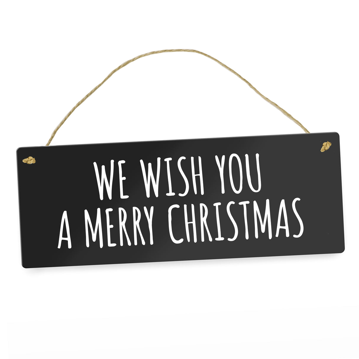 Weihnachten Metallschild -weiß - Advent Winter Weihnachtsmann kalt Simpel Schnee Feier fest Familie Liebe Freunde Deko