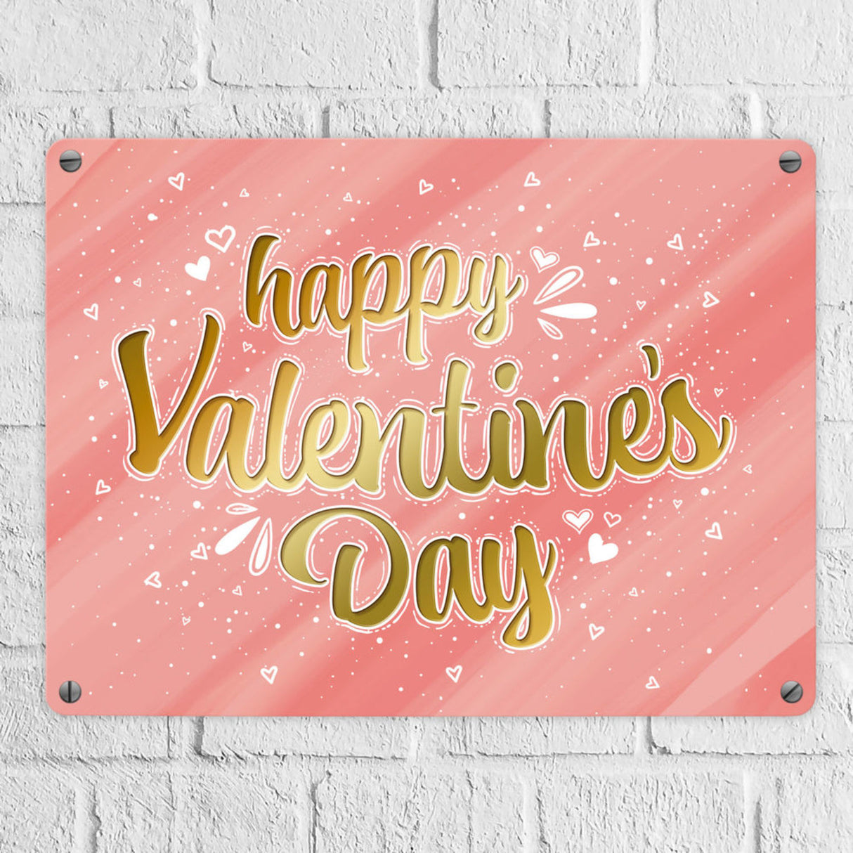 Liebes Spruch Metallschild - Valentinstag Liebe Glück Pärchen Herz Frau Mann Paar Ehe