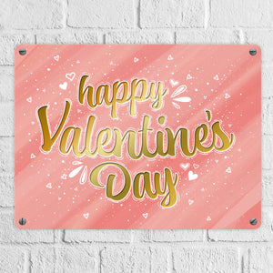 Liebes Spruch Metallschild - Valentinstag Liebe Glück Pärchen Herz Frau Mann Paar Ehe