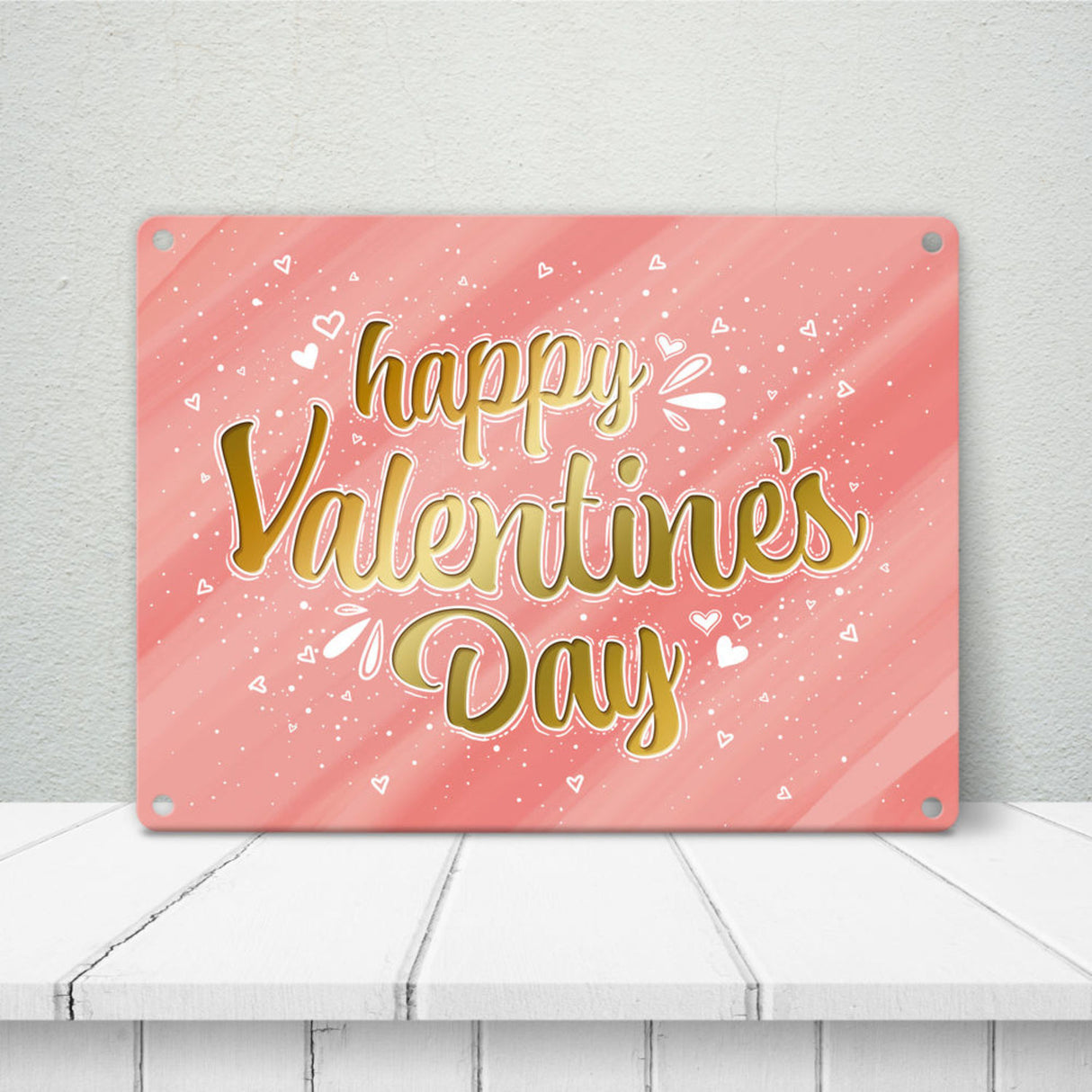 Liebes Spruch Metallschild - Valentinstag Liebe Glück Pärchen Herz Frau Mann Paar Ehe