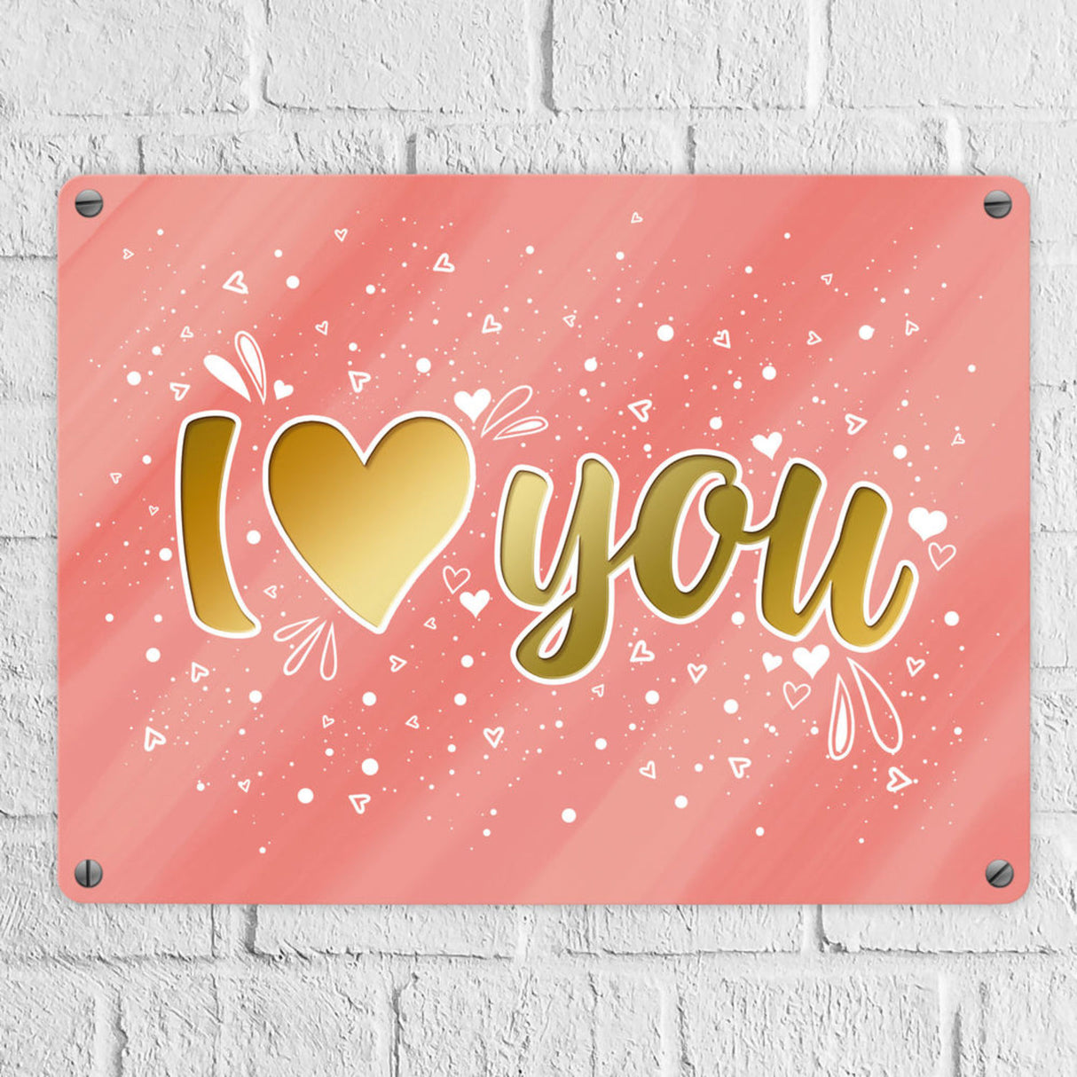 Liebes Spruch Metallschild - Valentinstag Liebe Glück Pärchen Herz Frau Mann Paar Ehe