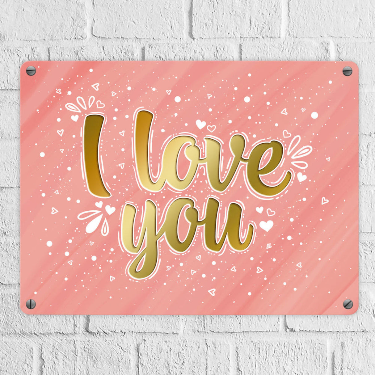 Liebes Spruch Metallschild - Valentinstag Liebe Glück Pärchen Herz Frau Mann Paar Ehe