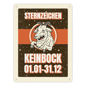 Sternzeichen Keinbock Metallschild- Horoskop Sterne Astrologie Jahr Stern