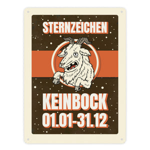 Sternzeichen Keinbock Metallschild- Horoskop Sterne Astrologie Jahr Stern