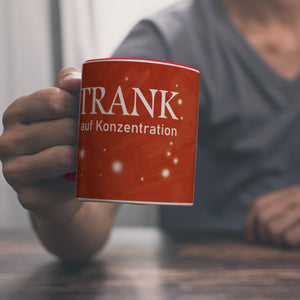 Kaffeebecher mit Heiltrank Motiv für alle Nerds und Geeks