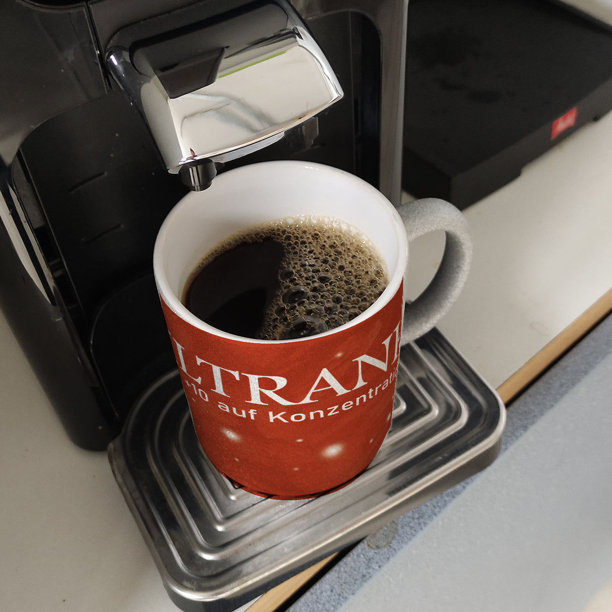 Kaffeebecher mit Heiltrank Motiv für alle Nerds und Geeks