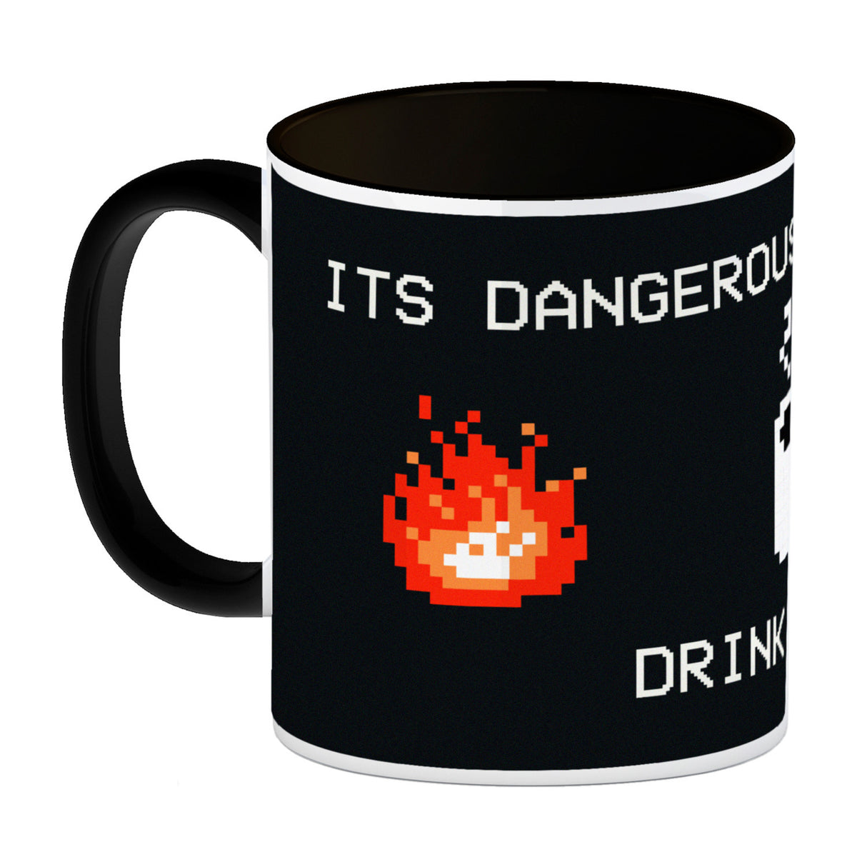 Dangerous to go Alone Kaffeebecher für alle Retro Zocker mit Pixel-Motiv