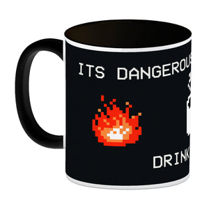 Dangerous to go Alone Kaffeebecher für alle Retro Zocker mit Pixel-Motiv