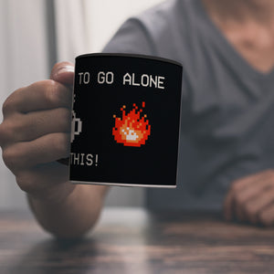 Dangerous to go Alone Kaffeebecher für alle Retro Zocker mit Pixel-Motiv