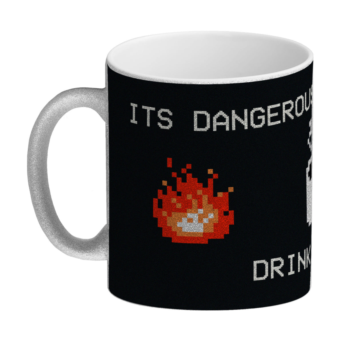 Dangerous to go Alone Kaffeebecher für alle Retro Zocker mit Pixel-Motiv