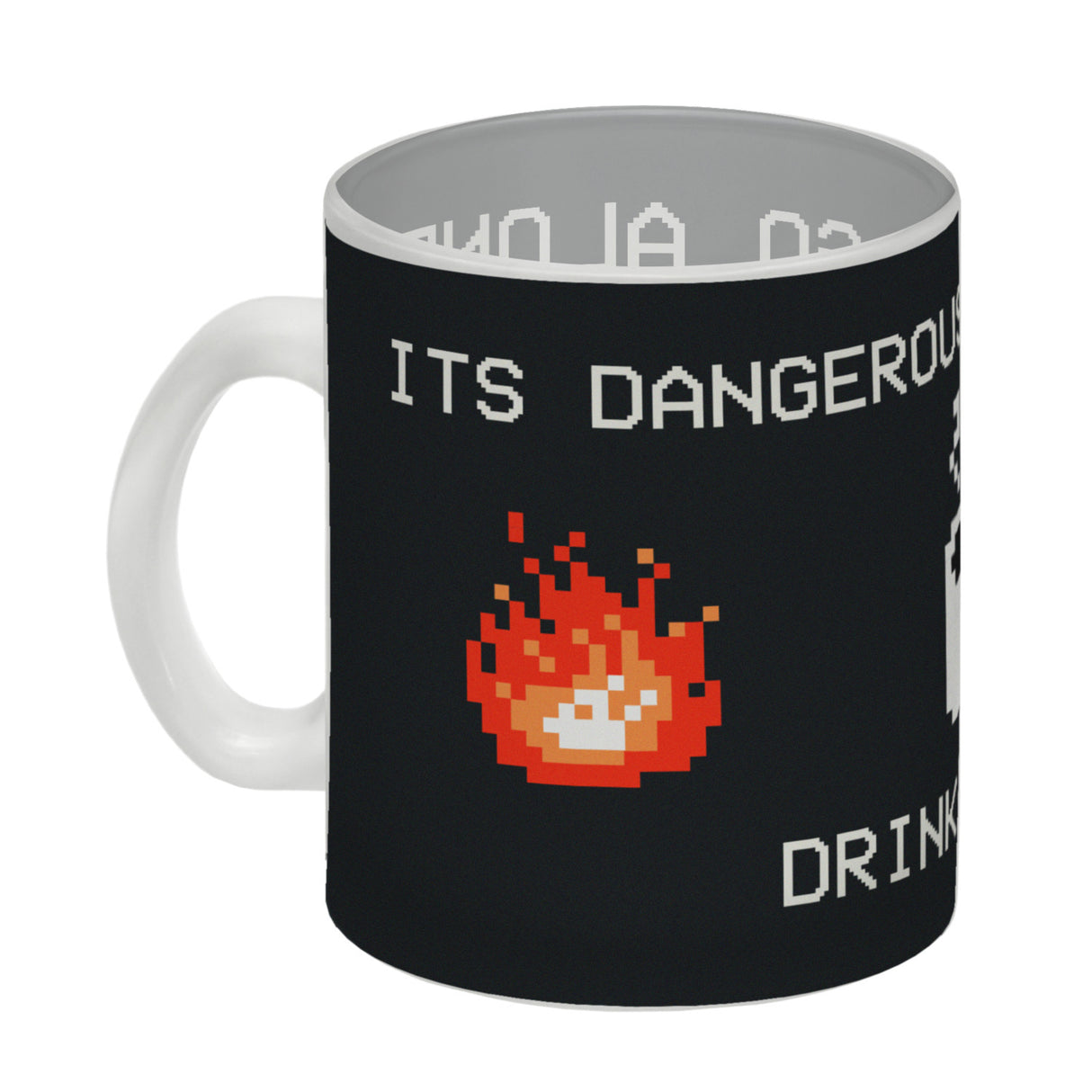 Dangerous to go Alone Kaffeebecher für alle Retro Zocker mit Pixel-Motiv