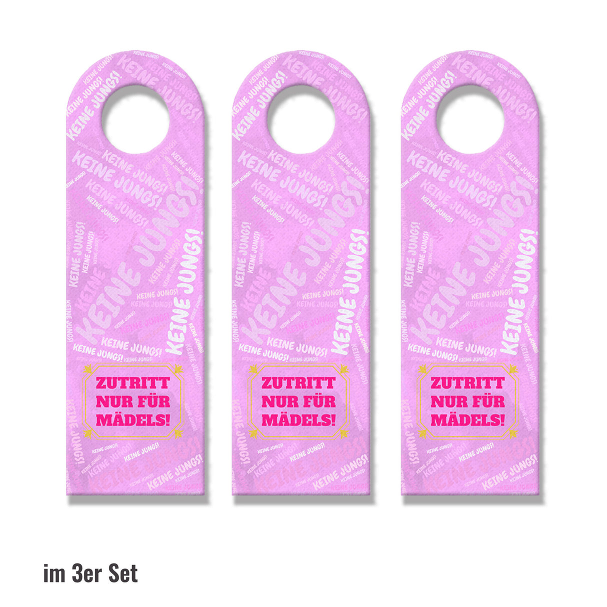 Zutritt nur für Mädels! - Girls Only! Türhänger