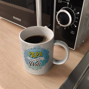 Für den besten Papa Kaffeebecher mit Wasserfarben Motv