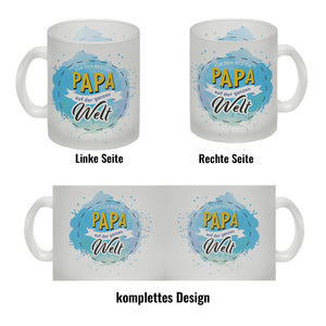 Für den besten Papa Kaffeebecher mit Wasserfarben Motv
