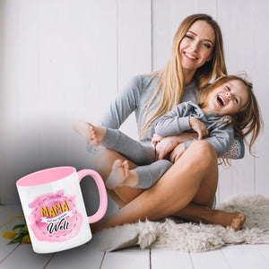 Für die beste Mama Kaffeebecher mit Wasserfarbenmotiv