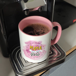Für die beste Mama Kaffeebecher mit Wasserfarbenmotiv