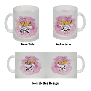 Für die beste Mama Kaffeebecher mit Wasserfarbenmotiv