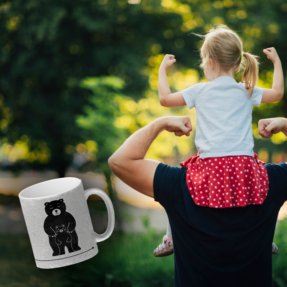 Papa Bär Kaffebecher mit süßem Bärenmotiv Kaffeebecher