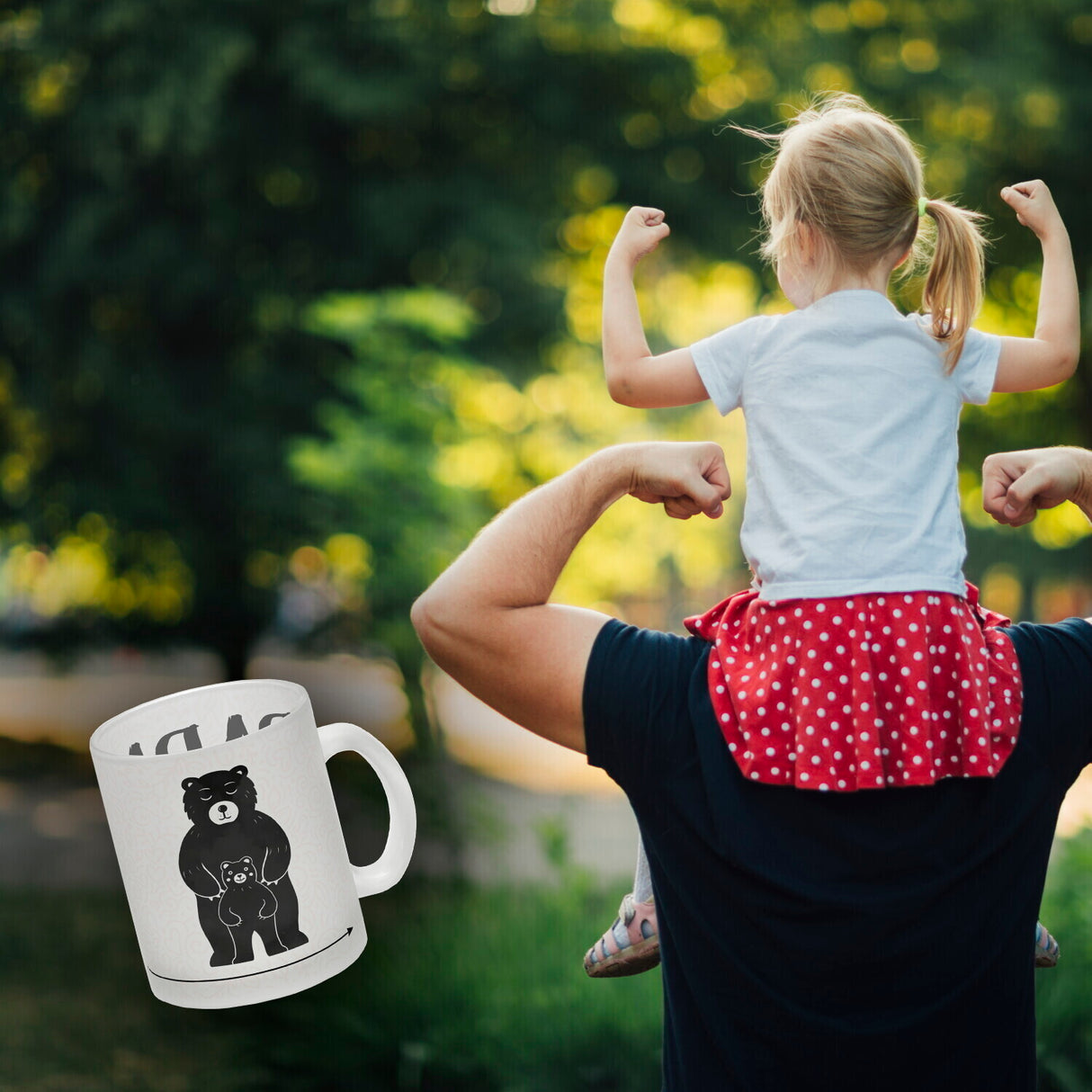 Papa Bär Kaffebecher mit süßem Bärenmotiv Kaffeebecher